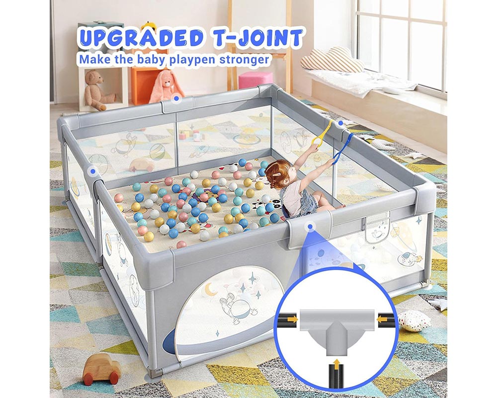 Playpen corner support