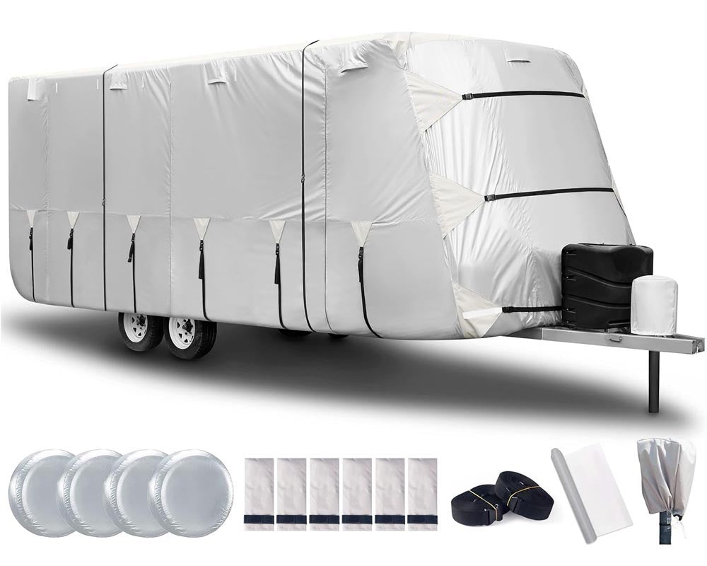 camper cover with repair patch