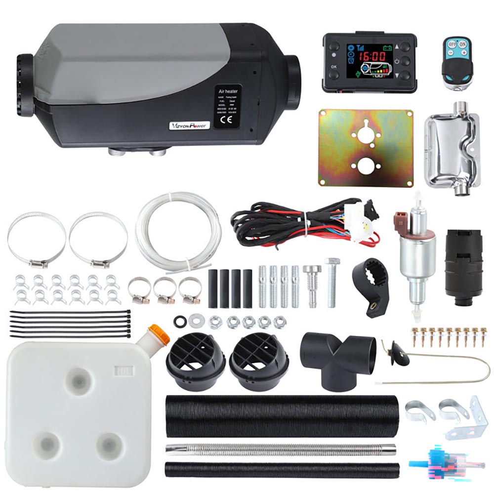 12V 2KW diesel air heater front view