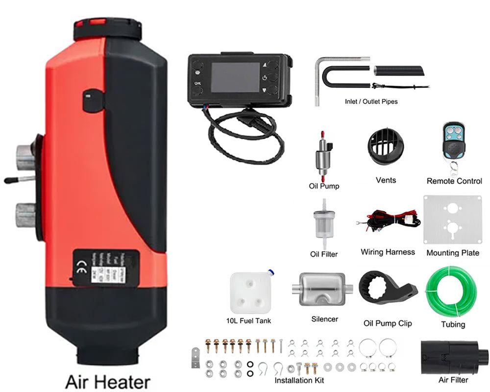 Diesel heater mounting plate