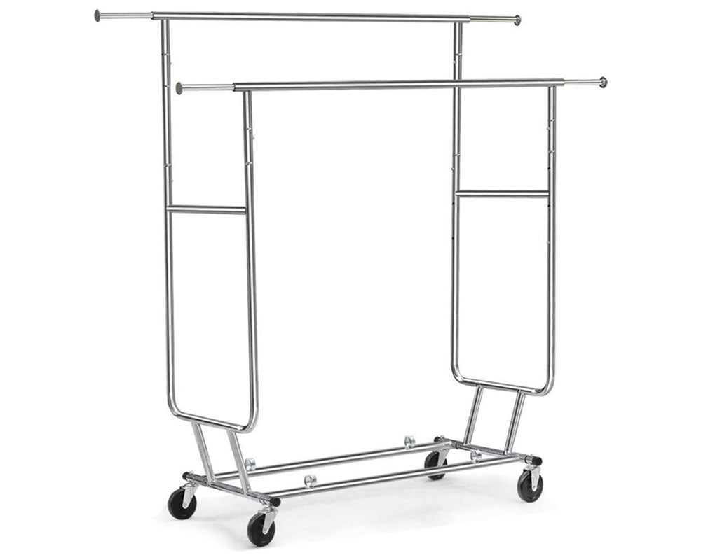 Adjustable height clothes rack
