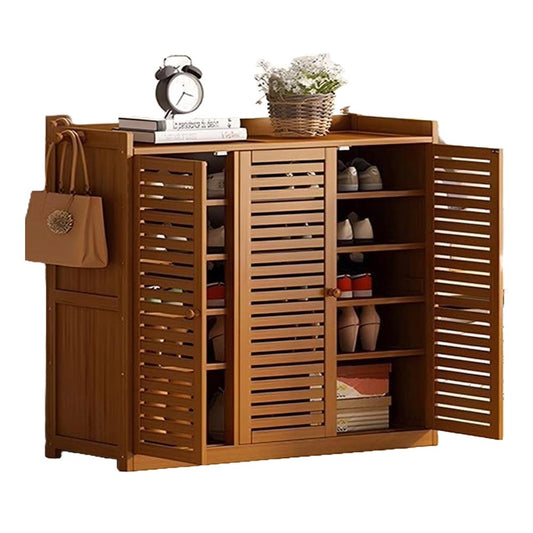 Wooden 30 Pair Shoe Storage