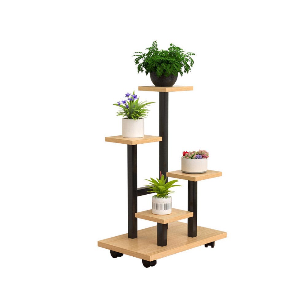 Black metal plant stand