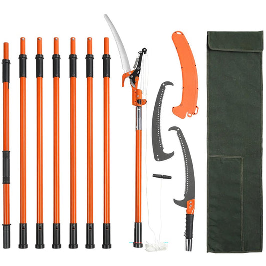 Manual extendable pole saw