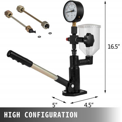 Cast iron injector tester