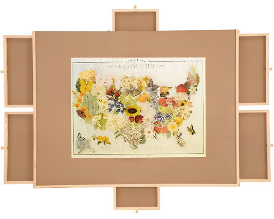 1500 Piece Jigsaw Puzzle Board with 6 Drawers