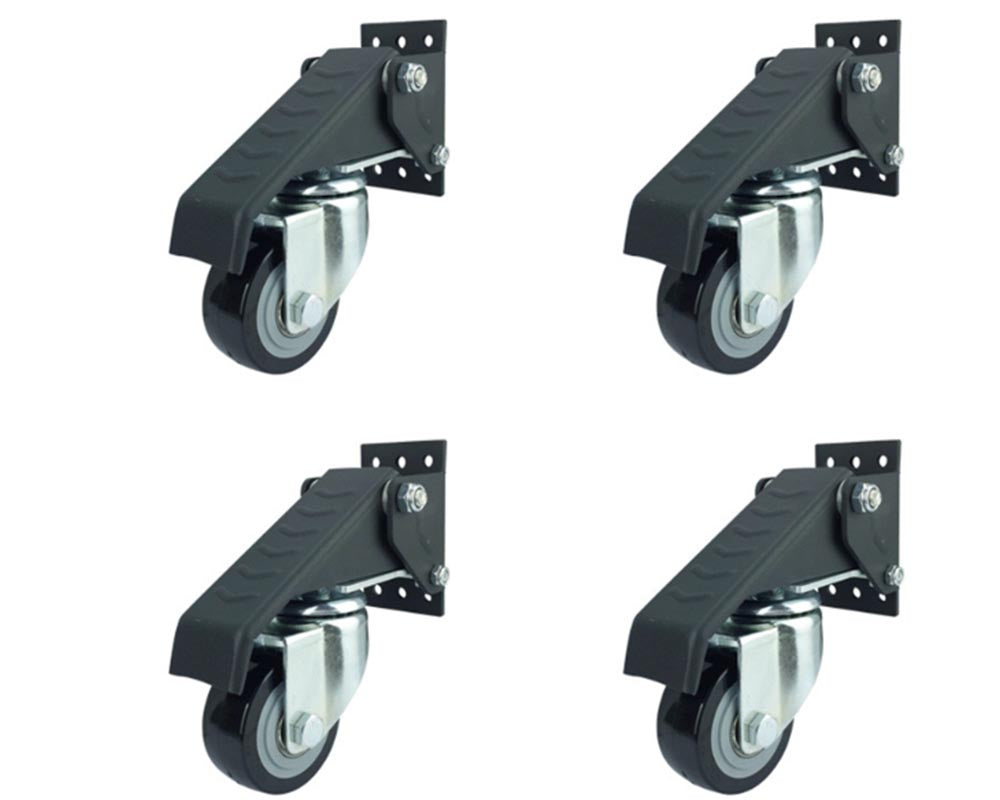 Caster wheel mounting plate