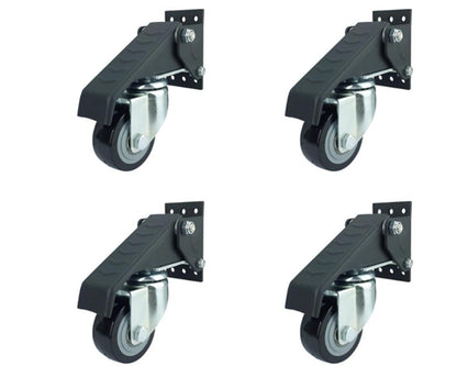 Caster wheel mounting plate