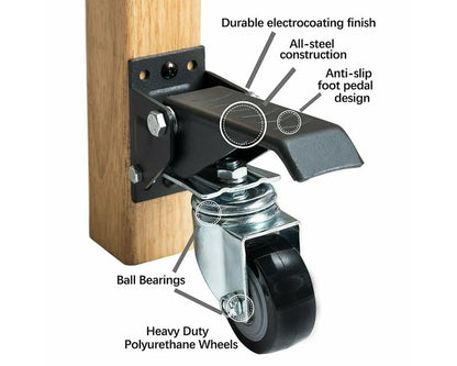 Workbench Caster Wheels Trolley Wheels 4 Pcs
