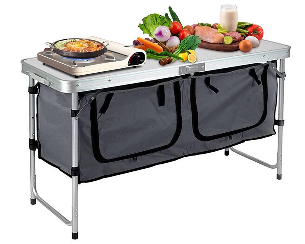 Outdoor picnic table