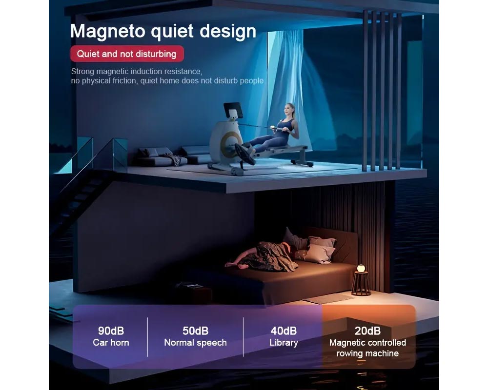 Flywheel Mechanical Rowing Machine Fitness Machine