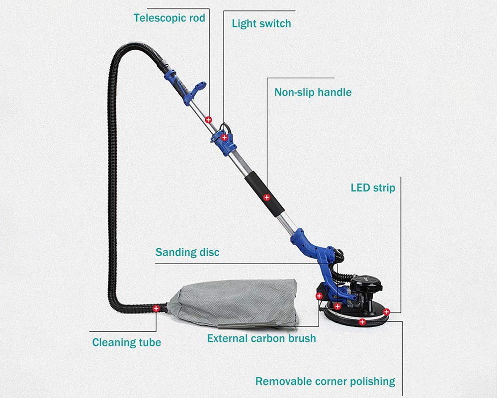 drywall sander with dust bag