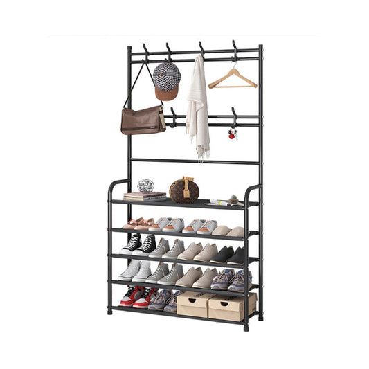 4 tier shoe rack full view
