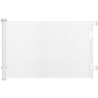 Retractable mesh safety gate