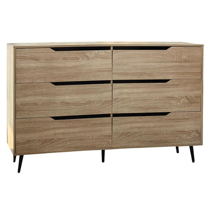 CURA 6 drawer tallboy chest