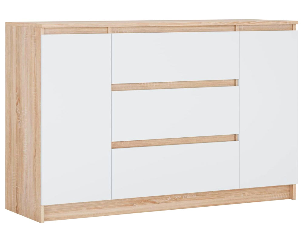 Handle-Free Chest of Drawers 140cm – Modern Storage Cabinet with Cupboards & Drawers