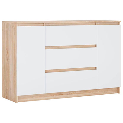 Handle-Free Chest of Drawers 140cm – Modern Storage Cabinet with Cupboards & Drawers