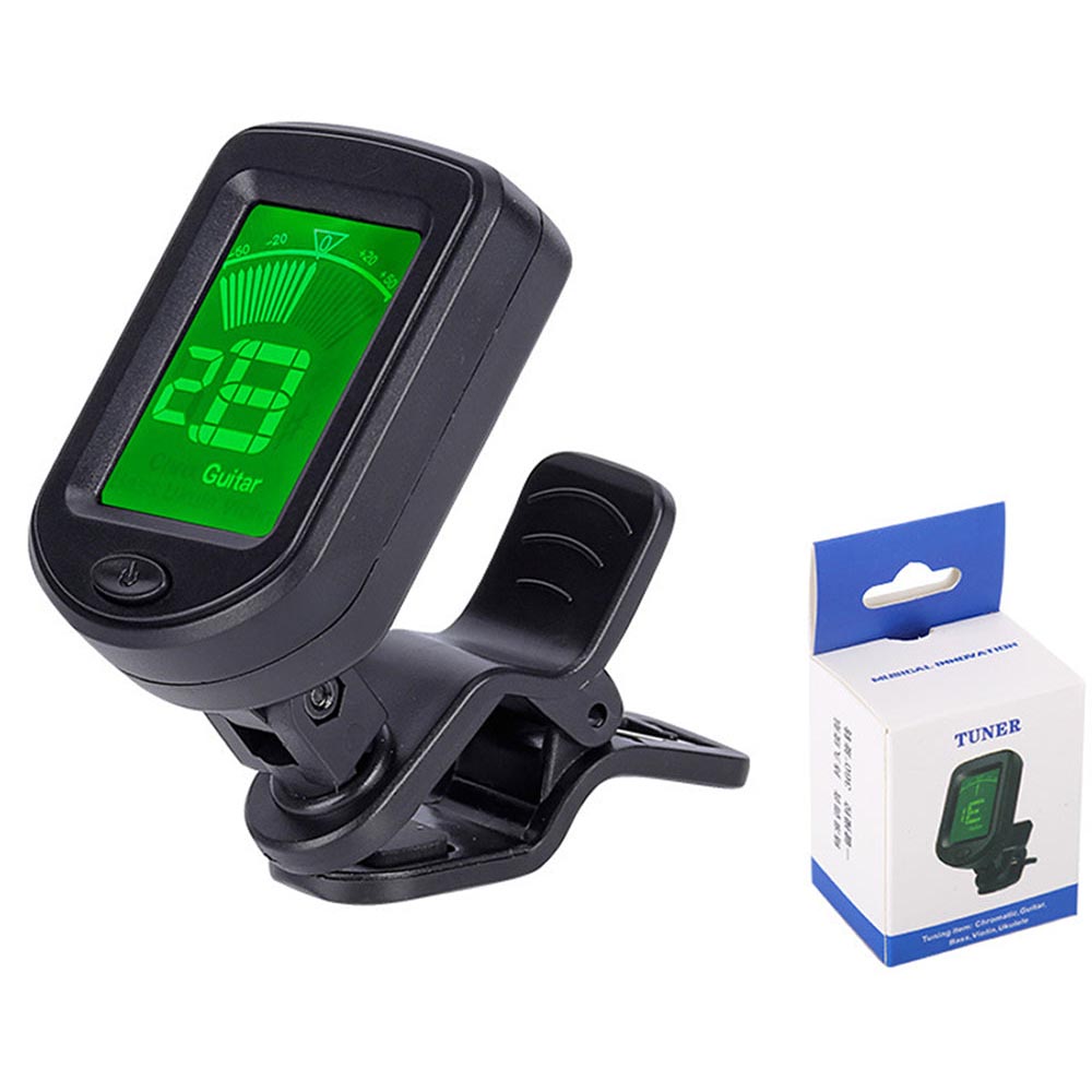 Digital guitar tuner black