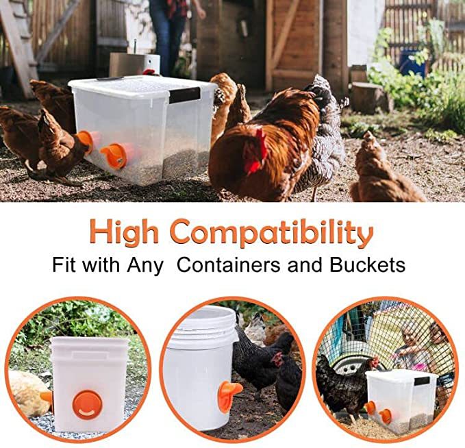 diy chicken feeder parts