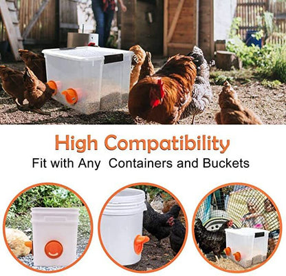 diy chicken feeder parts
