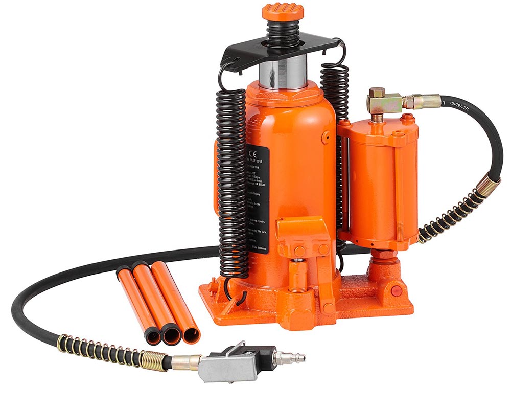 bottle jack lifting heavy vehicle
