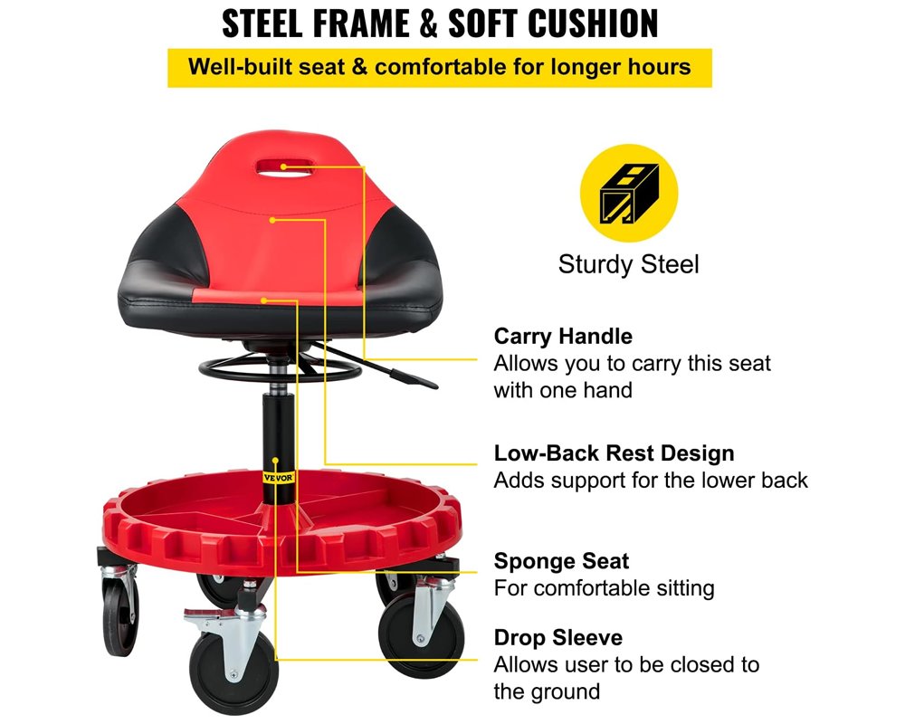 heavy duty rolling seat