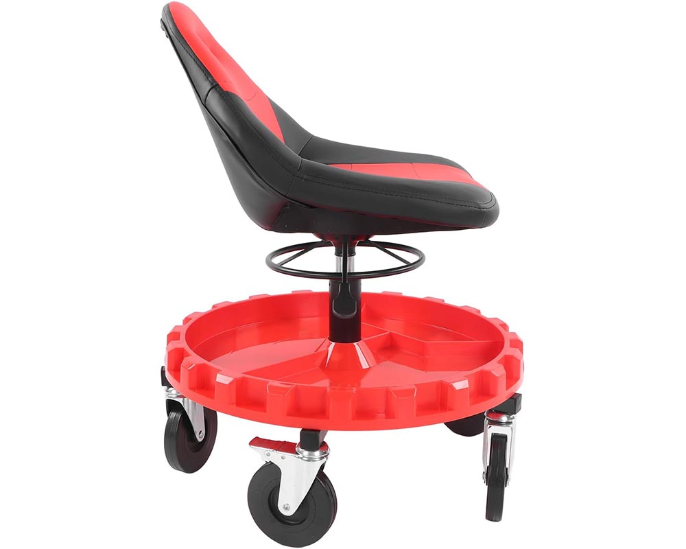 Rolling Workshop Seat With Adjustable Height