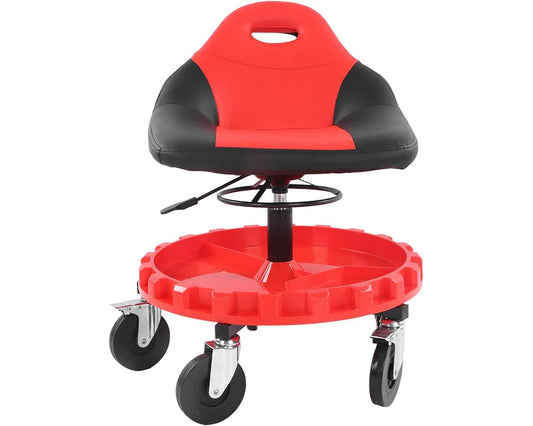 Rolling Workshop Seat With Adjustable Height