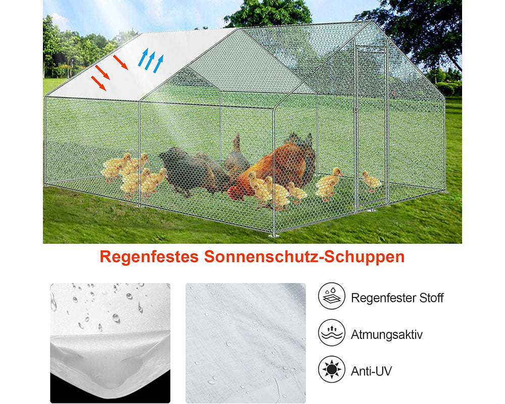 Outdoor Chicken Coop 4Mx3M