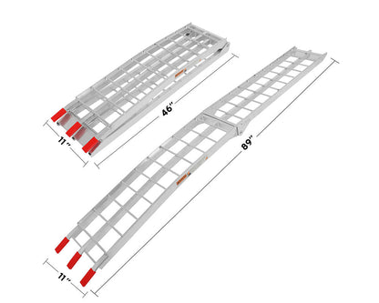 Aluminum Folding Ramp 340KG Loading Capacity Motorbike Loading Ramp 2260mm Long