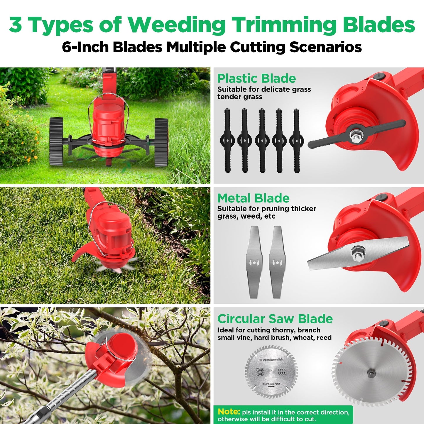 Weed Eater and Grass Trimmer Lawn Mower