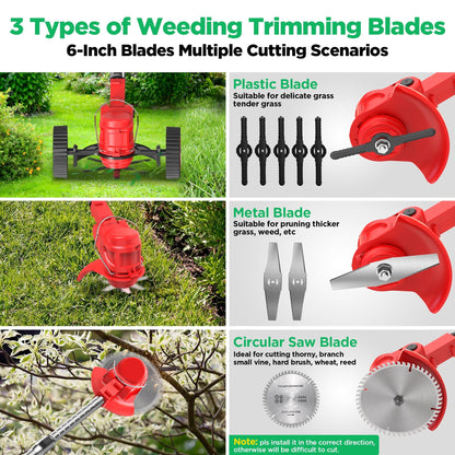 Weed Eater and Grass Trimmer Lawn Mower