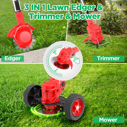 Weed Eater and Grass Trimmer Lawn Mower