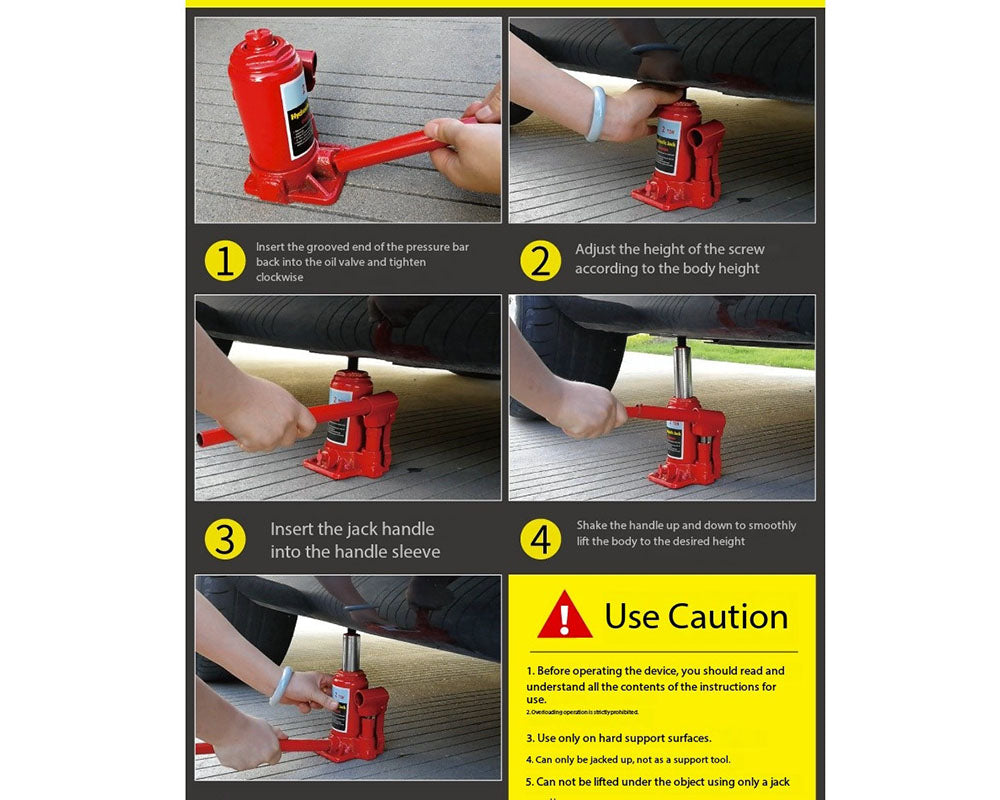 Manual hydraulic jack