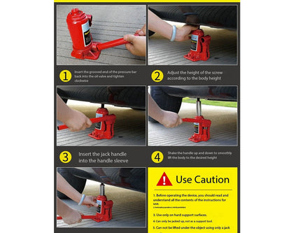 Manual hydraulic jack