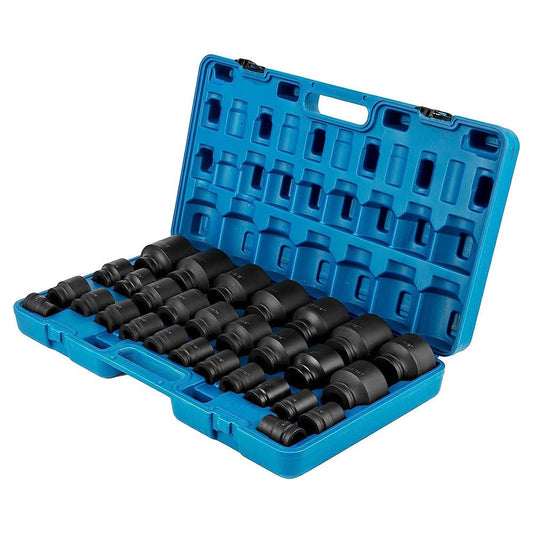 29 piece impact socket set in case