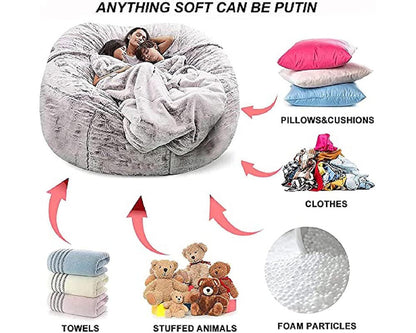 Bean Bag Cover Sofa Cushion Bed