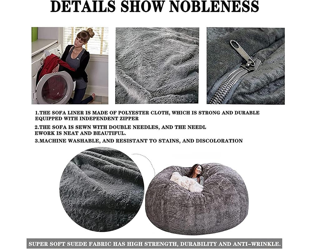 Bean Bag Cover Sofa Cushion Bed