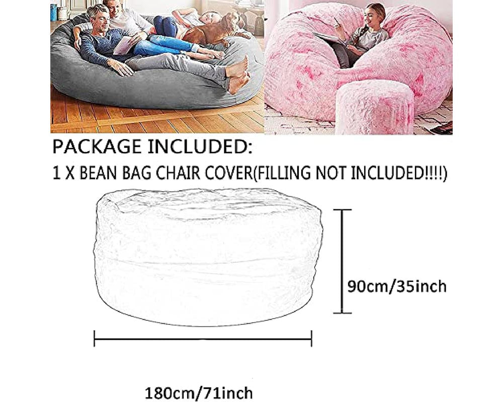 Bean Bag Cover Sofa Cushion Bed