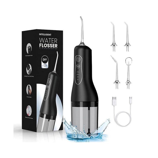 Portable cordless water flosser