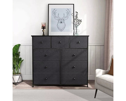 Drawers open showing storage