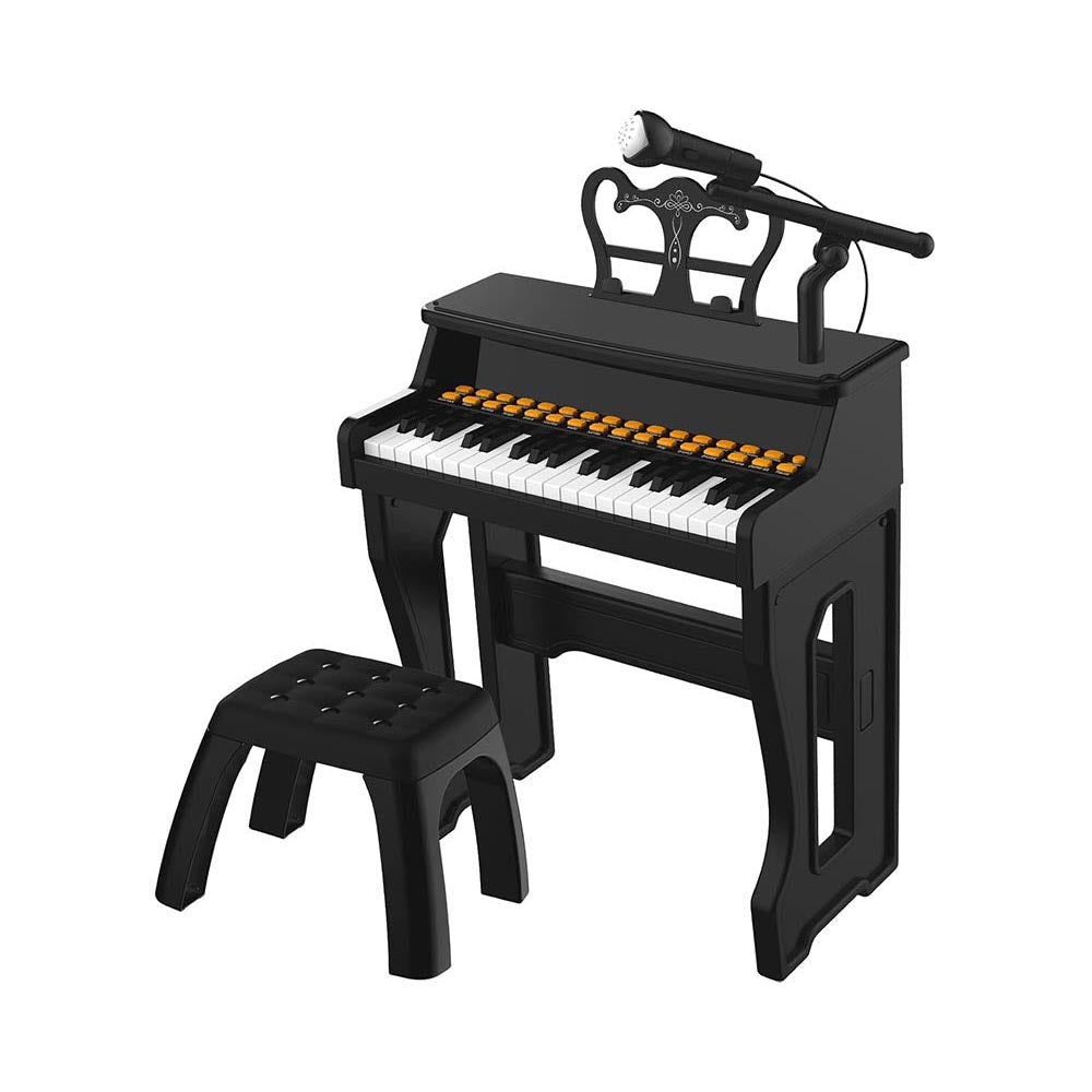 keyboard piano with stool