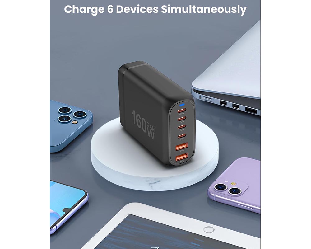 compact charging hub