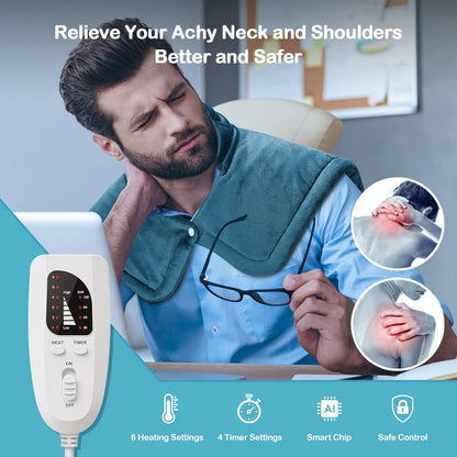 heating pad on shoulders