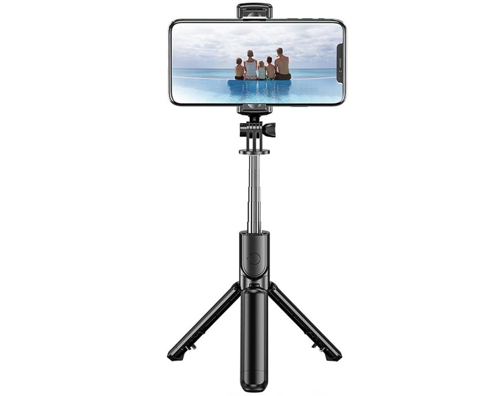 phone tripod with black finish