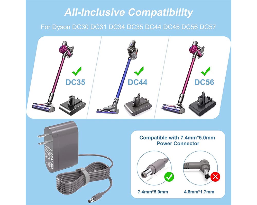 Replacement charger for Dyson DC30