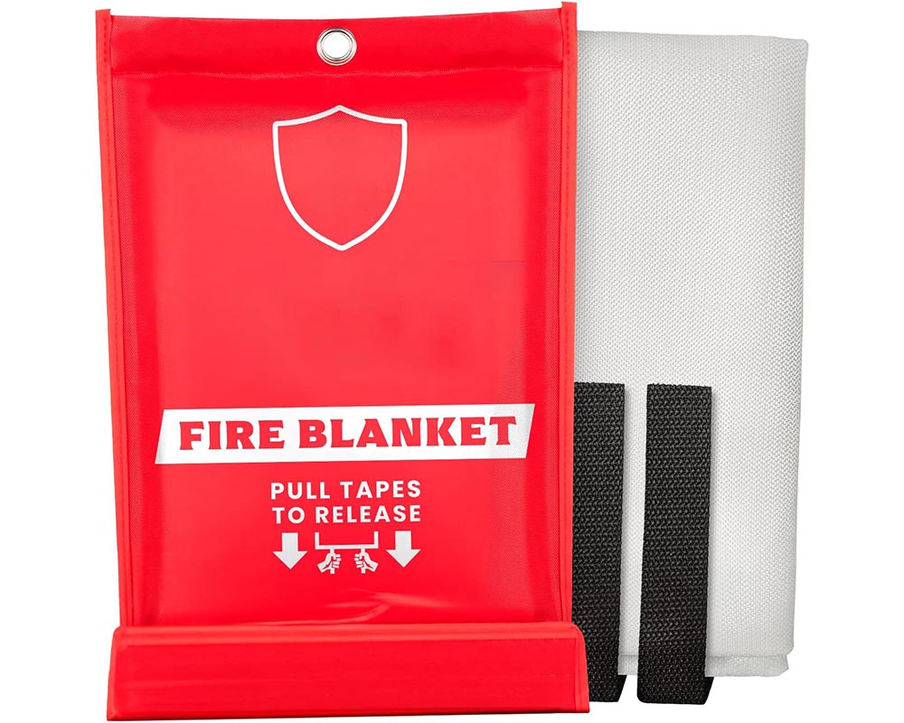 fire blanket ready for use
