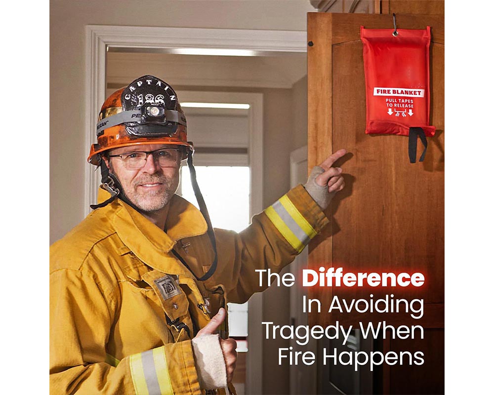 Heat resistant fire blanket