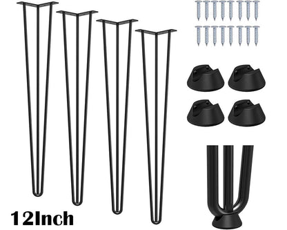 Furniture legs with screws