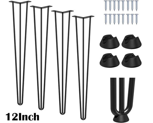 Hairpin Leg Table 12-Inch